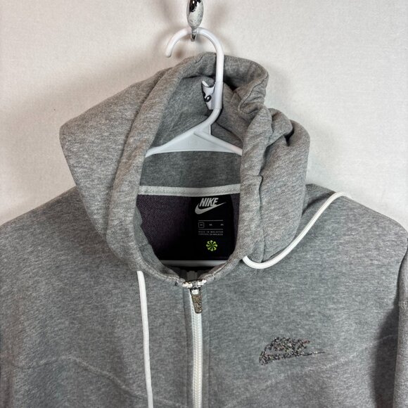 Nike Mens Gray Zip-Up Hoodie medium - Picture 5 of 12